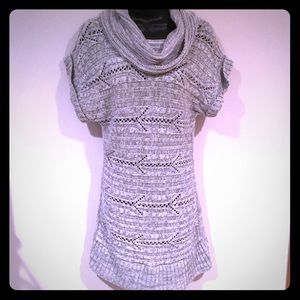 🆑 MAURICES Short Sleeve Sweater Dress Cowl Neck